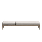 Northlake 3-Piece Outdoor Teak Wood Furniture Set with Chaise Lounges and Side Table