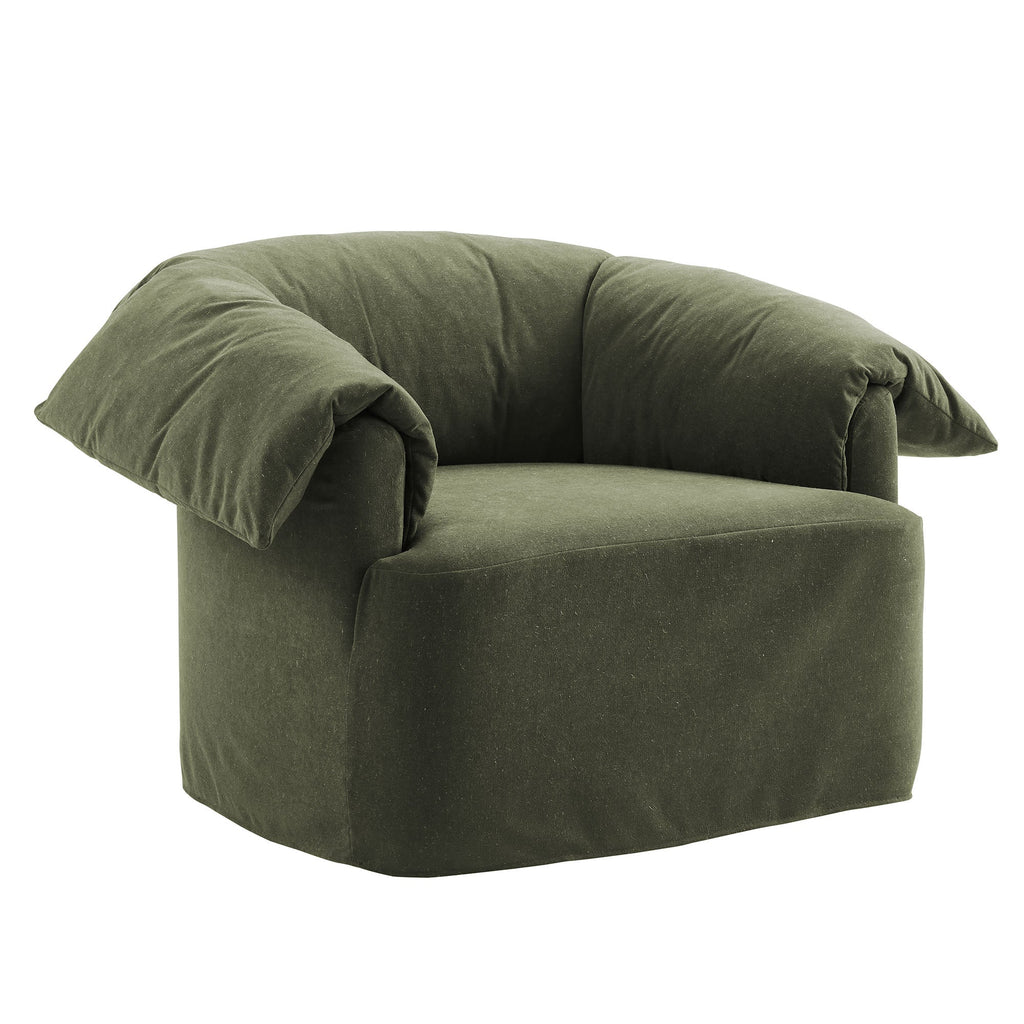 Lark Slipcovered Fabric Oversized Armchair