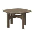 Saratoga Square Outdoor Patio Teak Wood Side Table