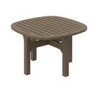 Saratoga Square Outdoor Patio Teak Wood Side Table