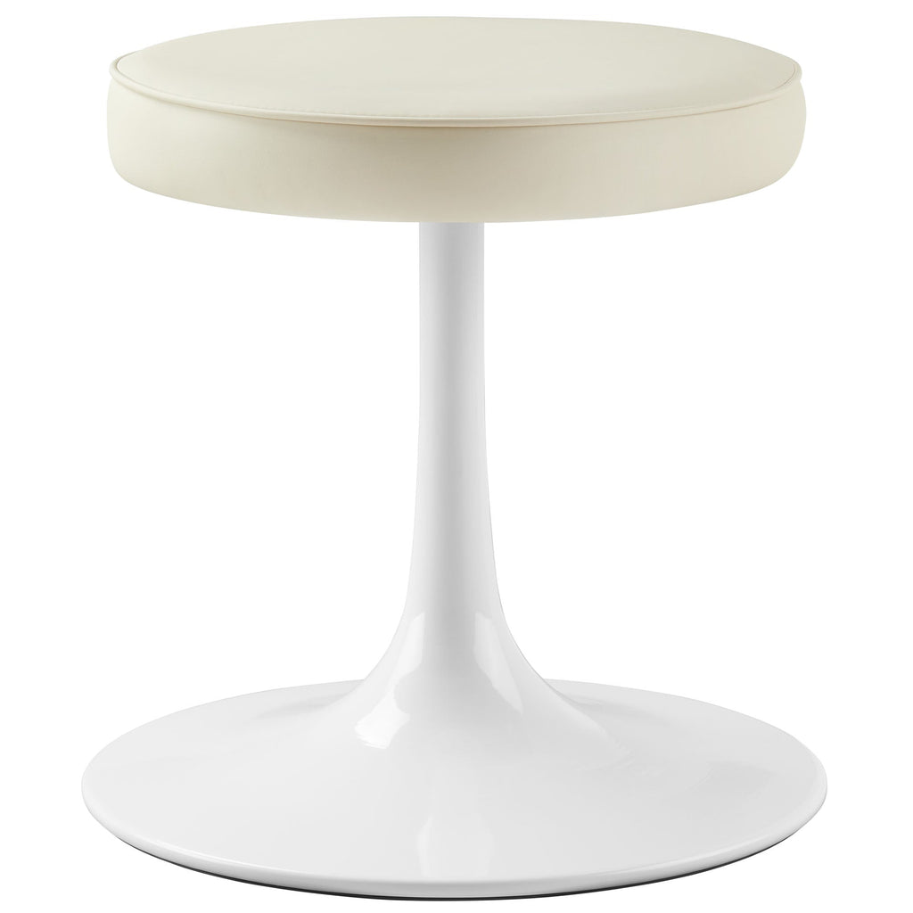 Lippa Vegan Leather Round Stool