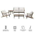 Saratoga 5-Piece Outdoor Teak Wood Furniture Set