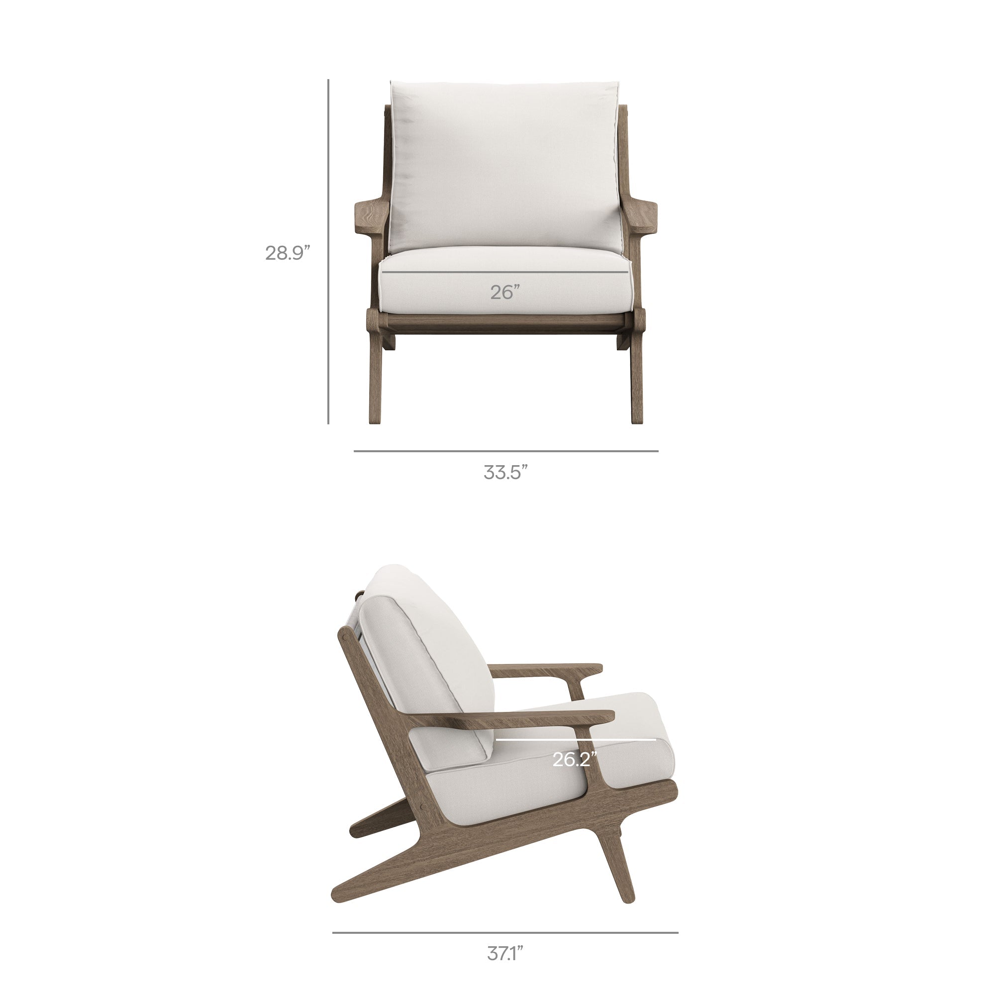 Saratoga 5-Piece Outdoor Teak Wood Furniture Set