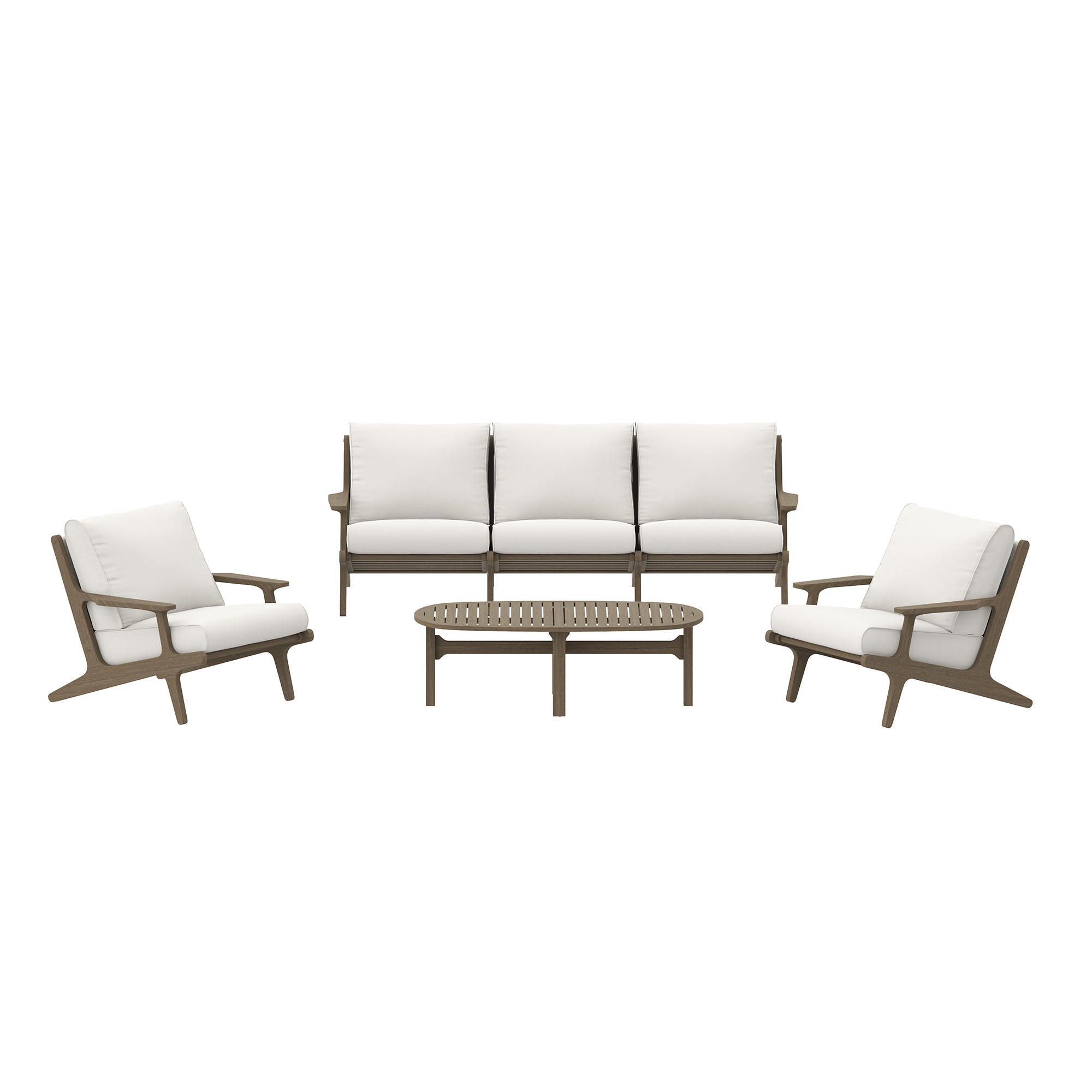 Saratoga 4-Piece Outdoor Teak Wood Furniture Set