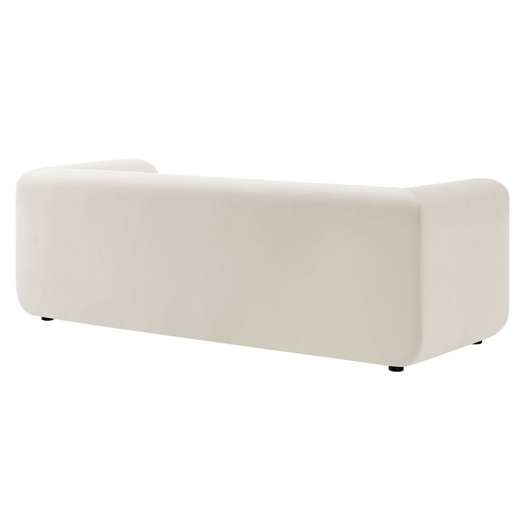 Leif 89" Performance Velvet Upholstered Sofa