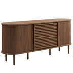 Harlan 67" Fluted Oval Sideboard Cabinet