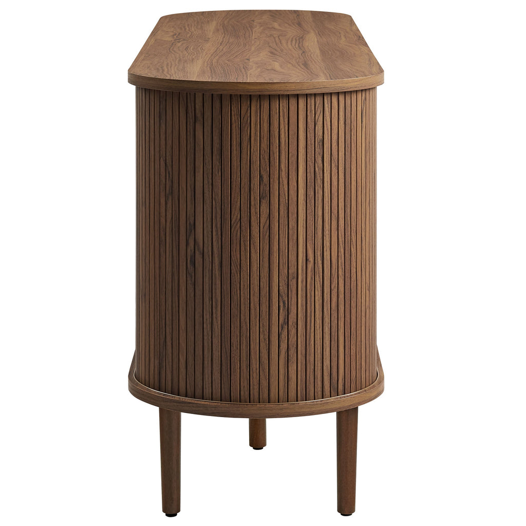 Harlan 67" Fluted Oval Sideboard Cabinet