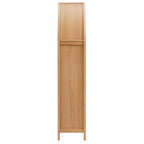 Calista 79" Tall Wide Rattan Arched Storage Cabinet