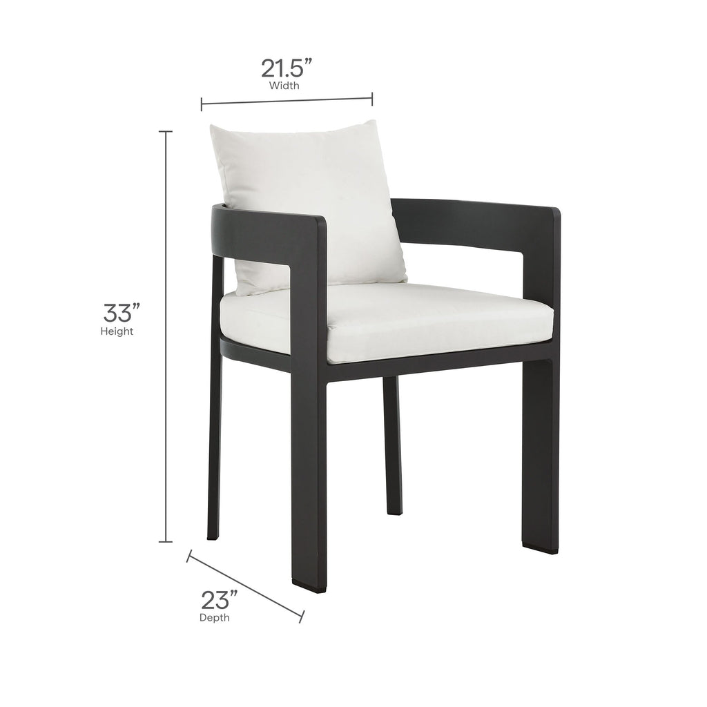 modern 9-Piece Outdoor Patio Aluminum Dining Set With Extendable Table