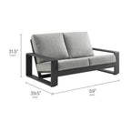 Lirienne 4-Piece Outdoor Patio Aluminum Furniture Set