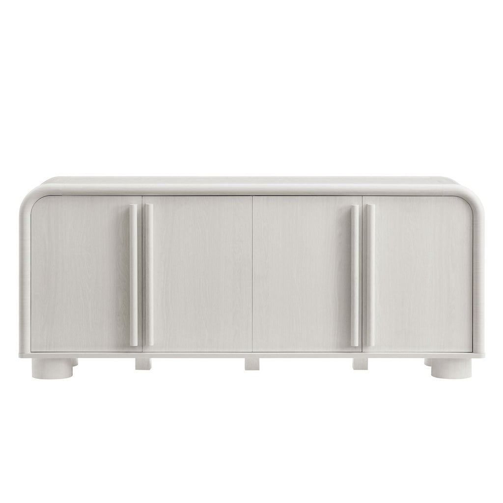 Bellamy Curved 4-Door Sideboard Cabinet