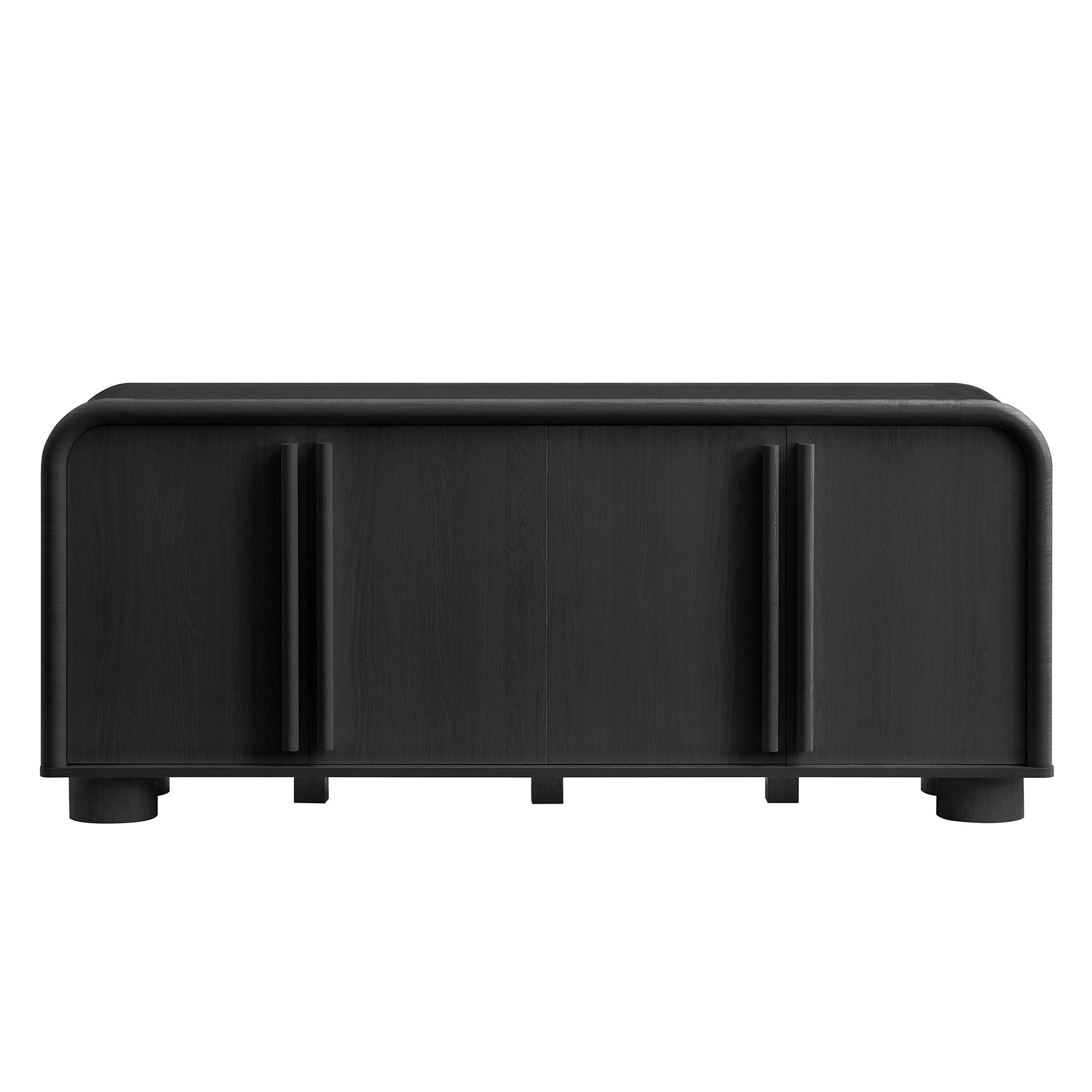 Bellamy Curved 4-Door Sideboard Cabinet