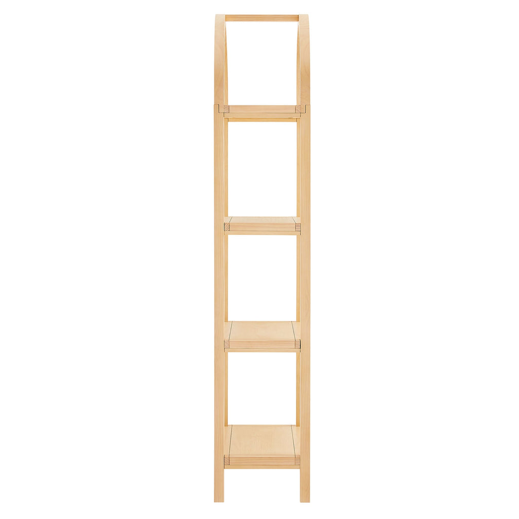 Vexley 72 Inch Tall Narrow Arched Bookshelf