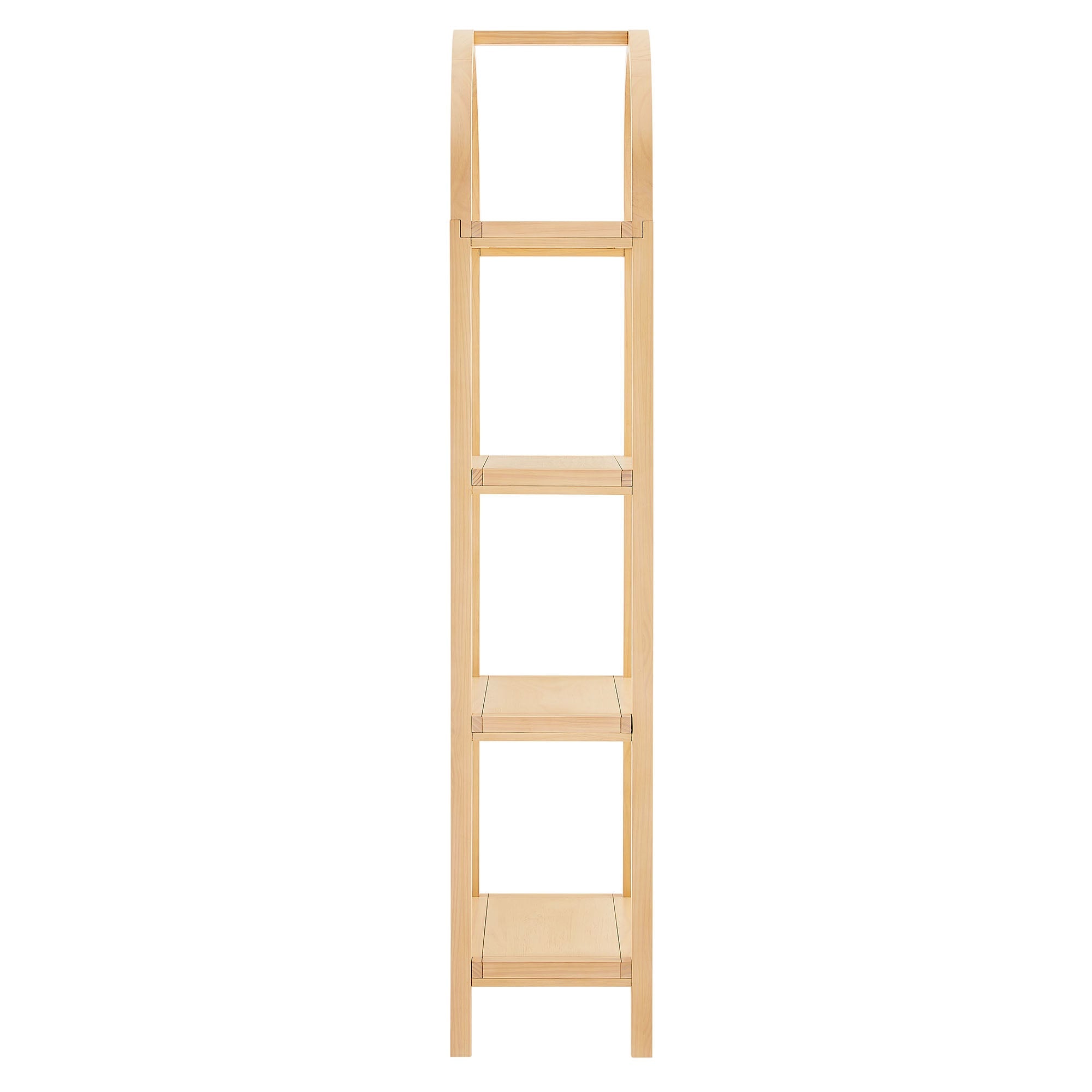 Vexley 72 Inch Tall Narrow Arched Bookshelf