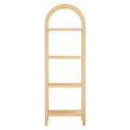 Vexley 72 Inch Tall Narrow Arched Bookshelf