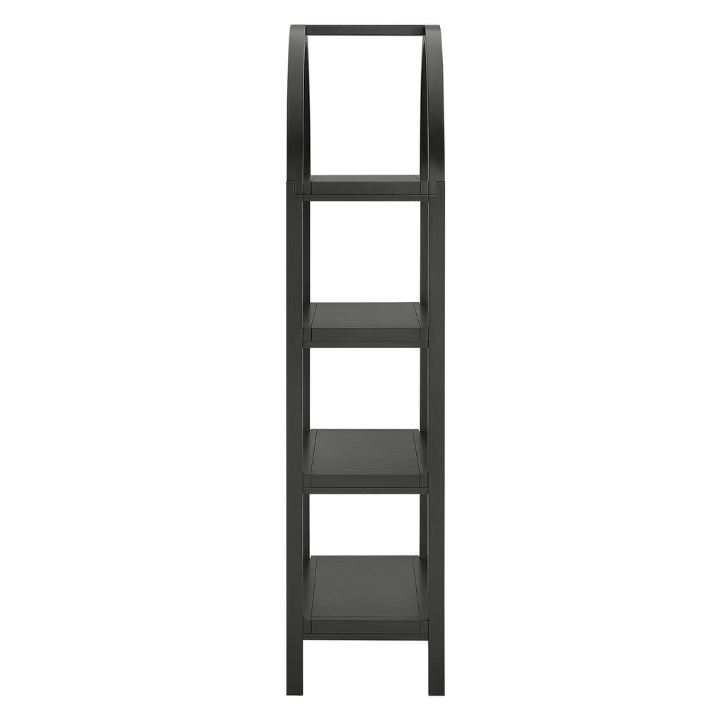Vexley 60 Inch Arched Bookshelf