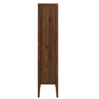Nell 71" Glass Door Tall Display Storage Cabinet