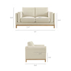Roscoe 81 inch Fabric Sofa