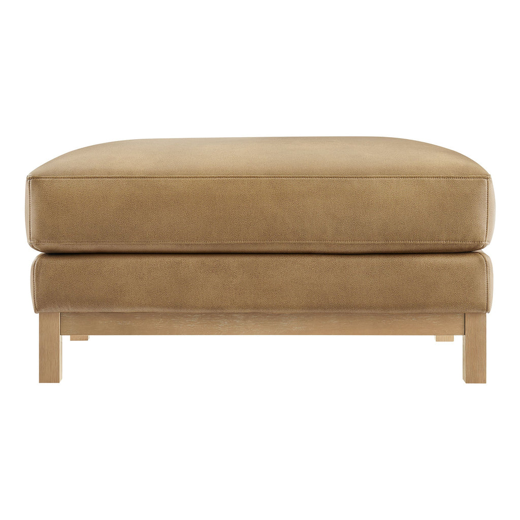 Roscoe Vegan Leather Ottoman