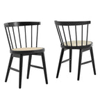 Lykke Curved Spindle Back Dining Chairs Set of 2