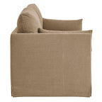 Wellfleet Slipcovered Linen-Blend Loveseat