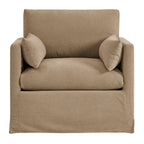 Wellfleet Slipcovered Linen-Blend Armchair