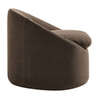 Sadie Slipcovered Linen-Blend Round Accent Chair