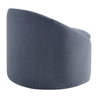 Sadie Slipcovered Linen-Blend Round Accent Chair