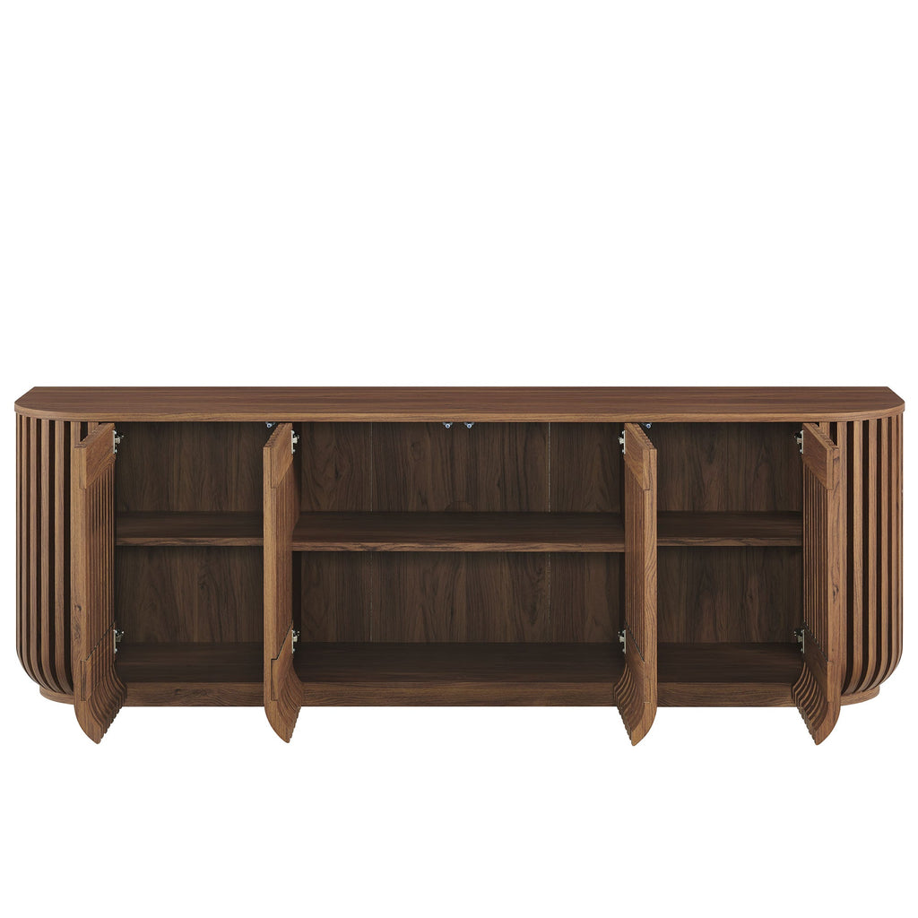 Fortitude 75" Curved Sideboard Storage Cabinet