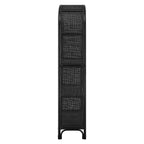 Celeste 67 Inch Tall Arched Natural Rattan Bookshelf