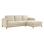 Roscoe Right-Facing Vegan Leather Sectional Sofa with Chaise