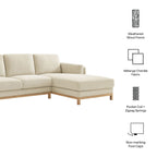 Roscoe Right-Facing Fabric Sectional Sofa with Chaise