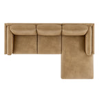 Roscoe Right-Facing Vegan Leather Sectional Sofa with Chaise