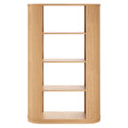 Aspect 74 Inch Curved 4 Tier Bookshelf