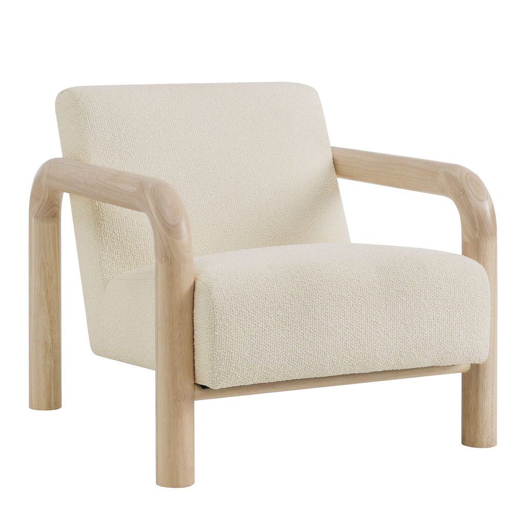 Sereno Boucle Accent Chair - EEI-7391-CRE-OAK