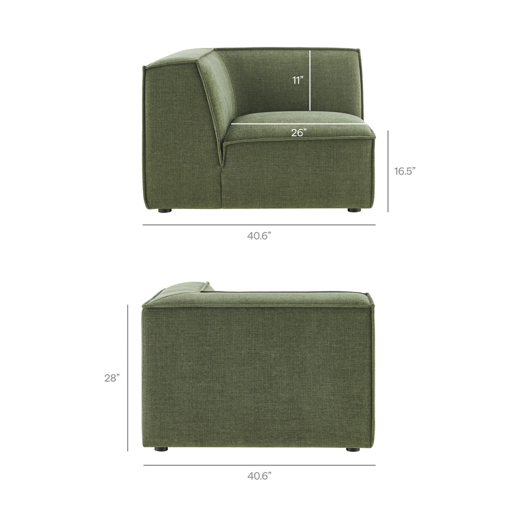 Restore Performance Fabric Upholstered Modular Corner Chair