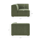 Restore Performance Fabric Upholstered Modular Corner Chair