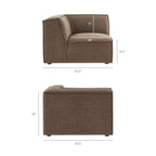 Restore Performance Fabric Upholstered Modular Corner Chair