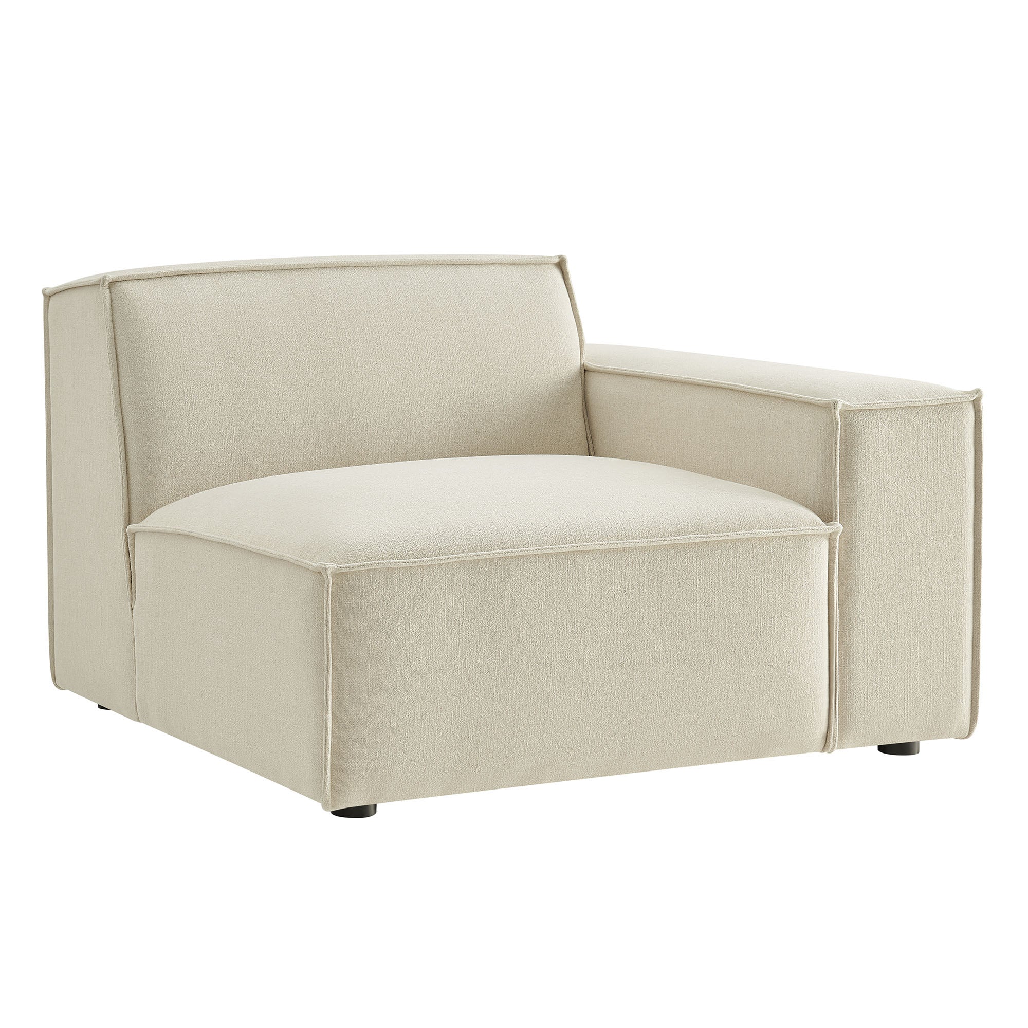 Restore Performance Fabric Upholstered Right-Facing Modular Lounge Chair - EEI-7397-ECR