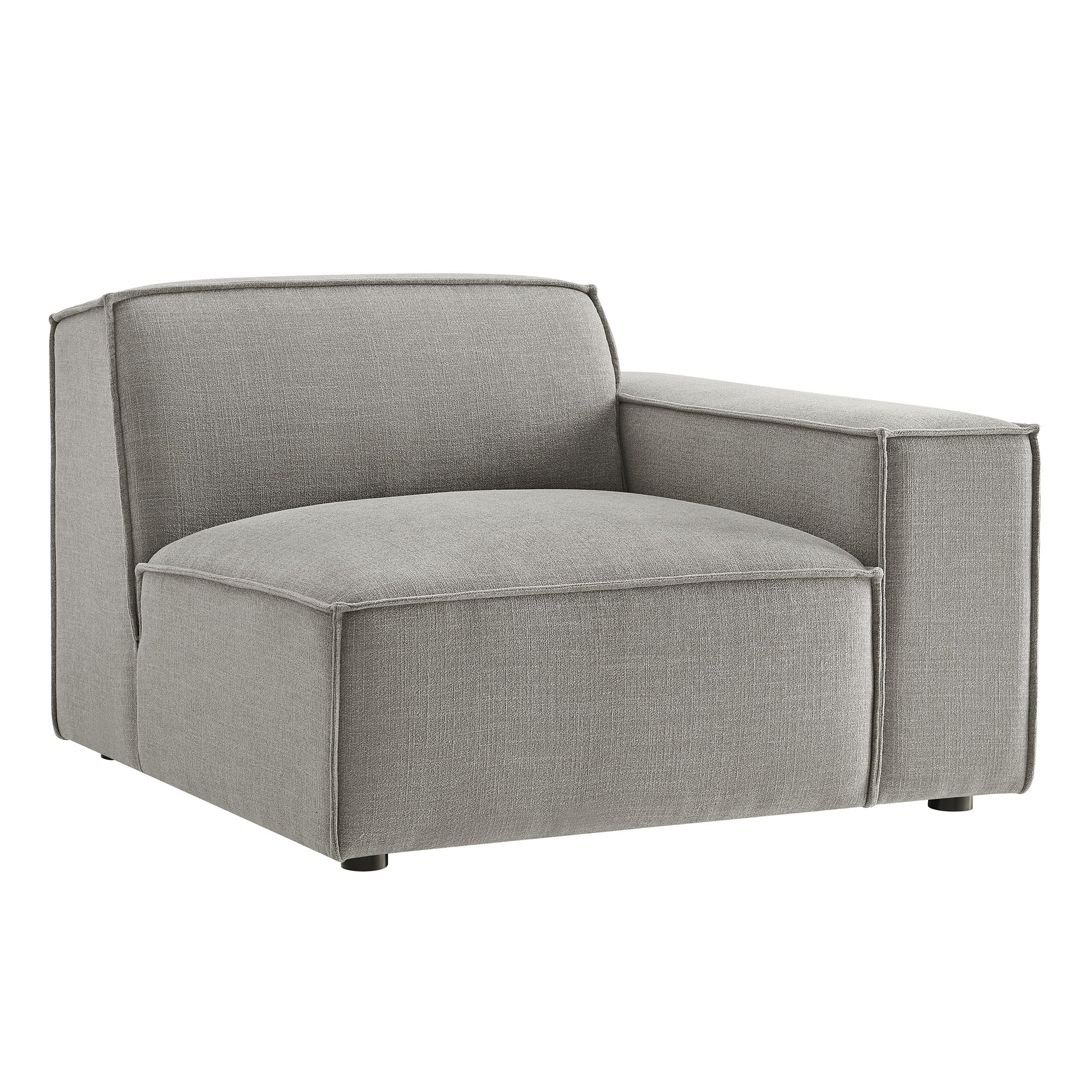Restore Performance Fabric Upholstered Right-Facing Modular Lounge Chair - EEI-7397-PEW