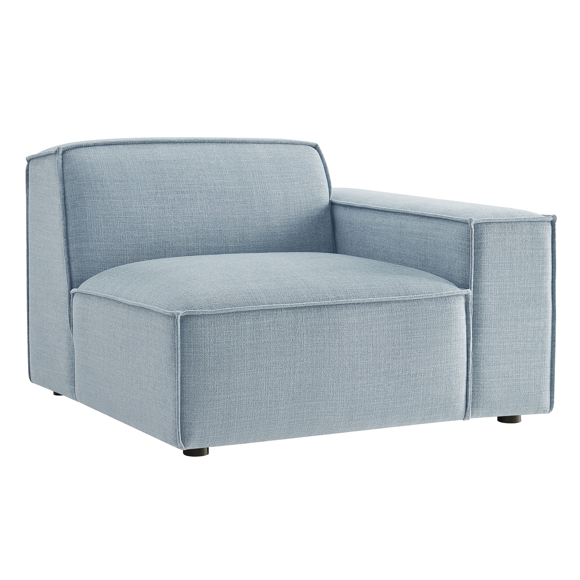 Restore Performance Fabric Upholstered Right-Facing Modular Lounge Chair - EEI-7397-SKY