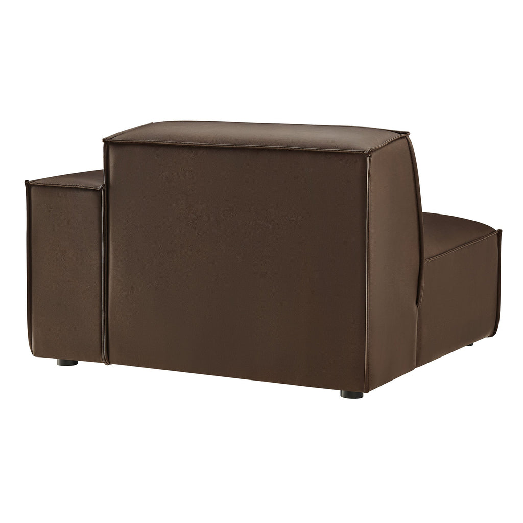 Restore Vegan Leather Right-Facing Modular Lounge Chair