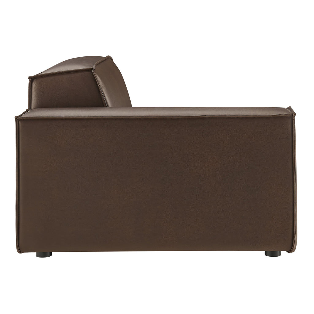 Restore Vegan Leather Left-Facing Modular Lounge Chair