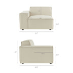 Mavenwood Wisteria 2-Piece Modular Loveseat