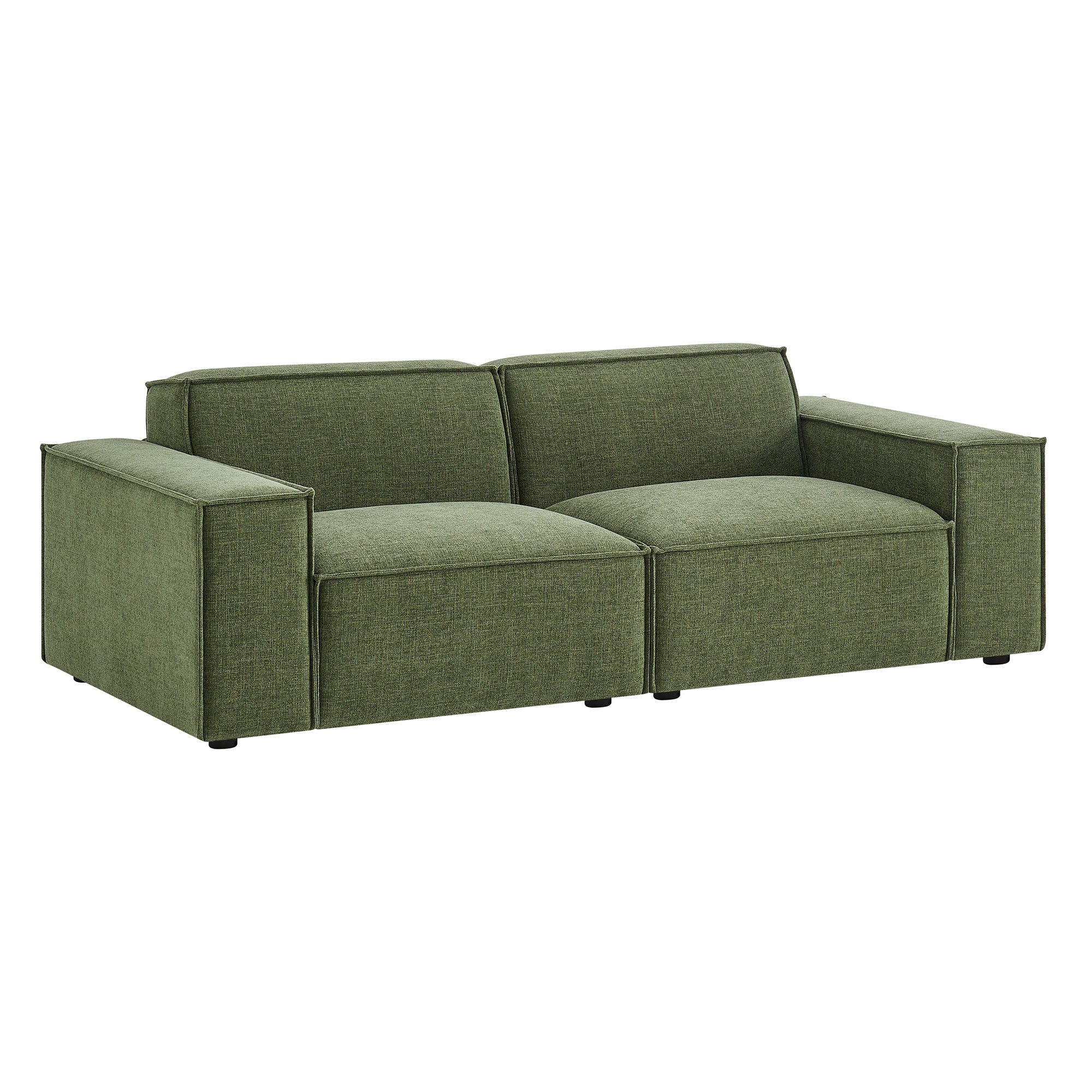 Restore 2-Piece Performance Fabric Upholstered Modular Loveseat - EEI-7403-FOL