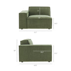 Restore 2-Piece Performance Fabric Upholstered Modular Loveseat
