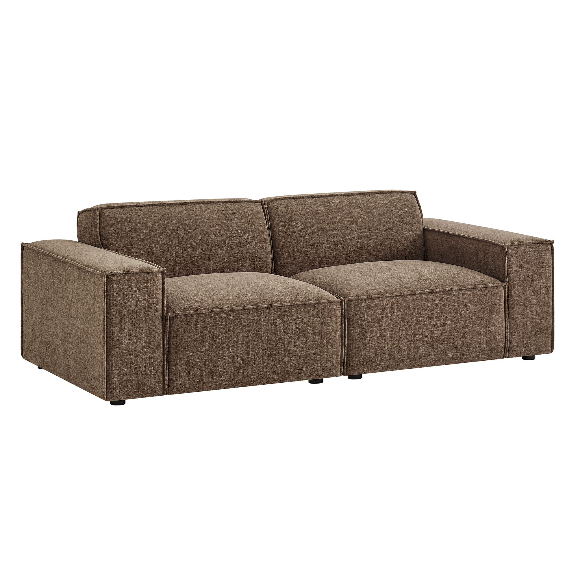 Restore 2-Piece Performance Fabric Upholstered Modular Loveseat - EEI-7403-MOC