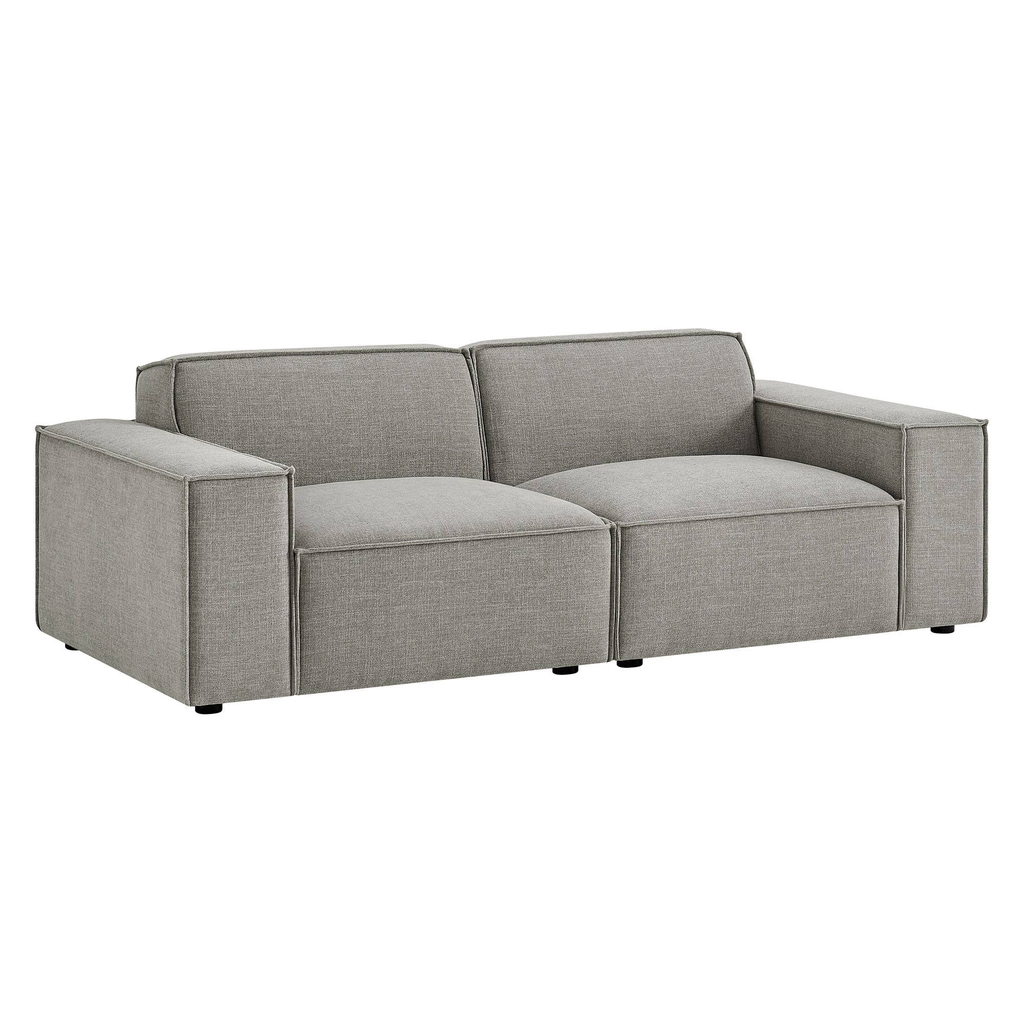 Restore 2-Piece Performance Fabric Upholstered Modular Loveseat - EEI-7403-PEW