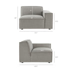 Restore 2-Piece Performance Fabric Upholstered Modular Loveseat