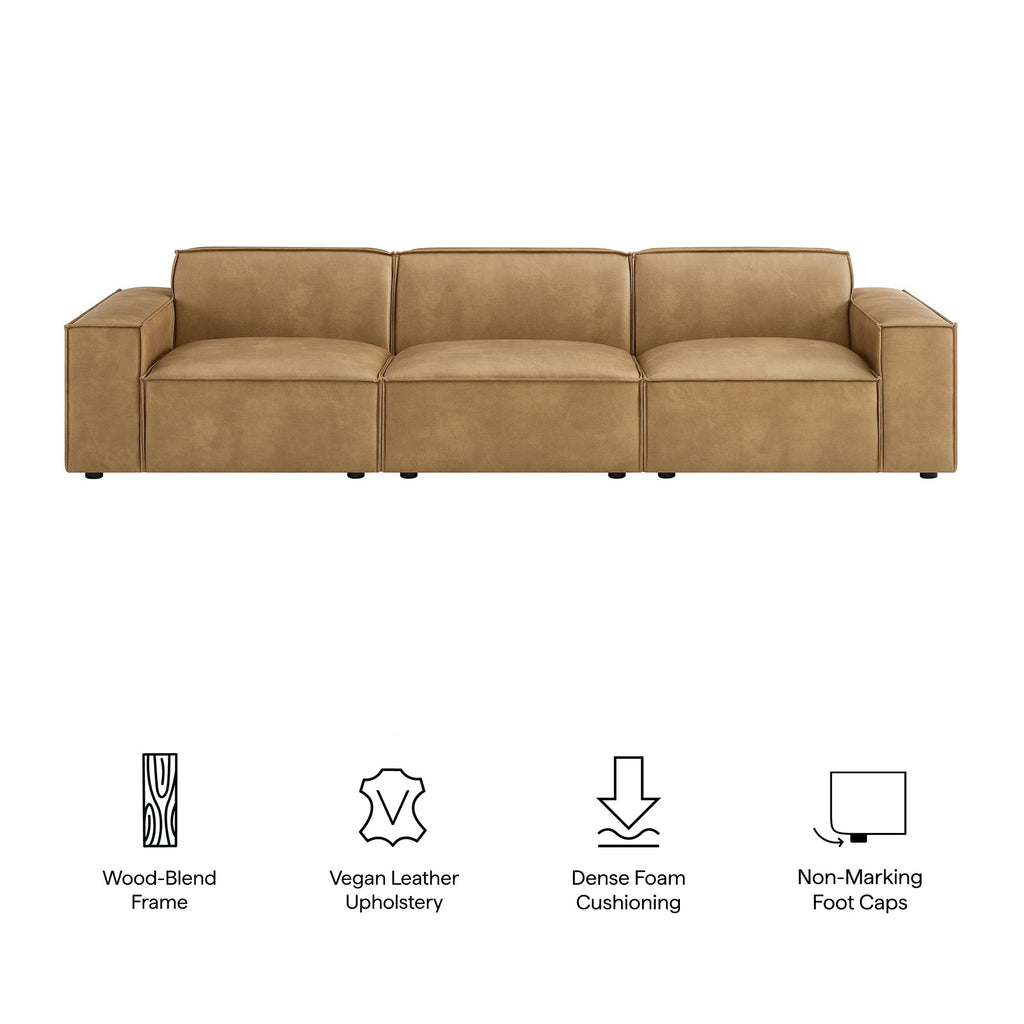Restore 6-Piece Vegan Leather Modular Sectional Sofa
